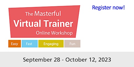 Masterful Virtual Trainer Online Workshop 2023 Sept 28 (1) primary image