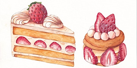 Guided Watercolour - Painting Strawberry Shortcake primary image