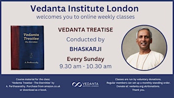 Vedanta Treatise (Sunday online class) primary image