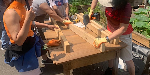 Hauptbild für Free Carpentry sessions: building Bridgehouse Gardens!