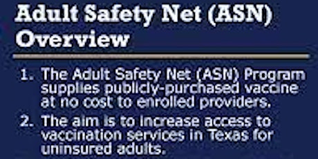 Primaire afbeelding van Adult Safety Net Provider In-Service