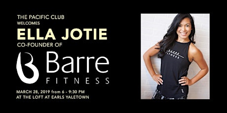 Speaker Event with Ella Jotie, Co-Founder of Barre Fitness primary image