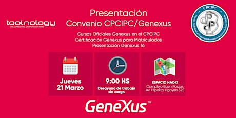 Imagen principal de Presentación Convenio CPCIPC/Genexus