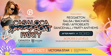 Casaloca Spring Boat Cruise | After Party at Bond primary image