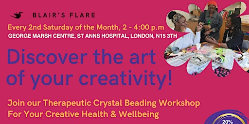 Imagem principal do evento Blair's Flare Therapeutic Crystal Beading Workshop