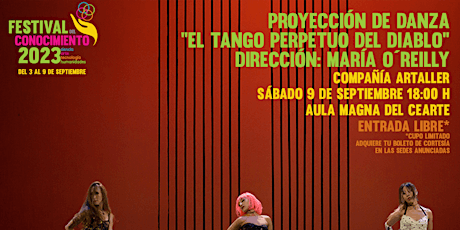 Imagen principal de PROYECCIÓN DE DANZA: "El tango perpetuo del diablo" Compañía: ArTaller