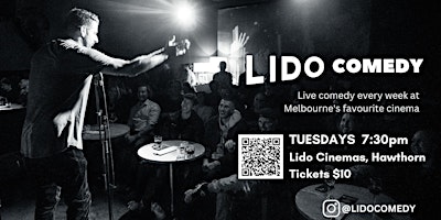 Lido Comedy Tuesday - Lido Cinemas, Hawthorn primary image