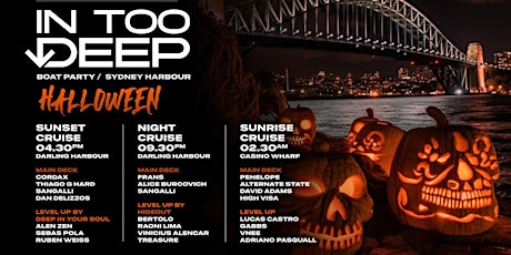 InTooDeep | Halloween Boat Party - 3 Cruises primary image