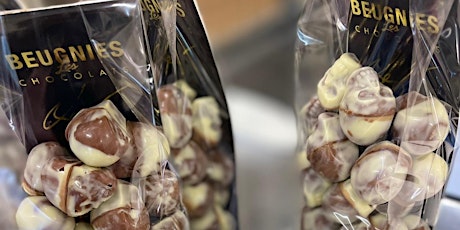 Primaire afbeelding van Chocolate workshop 24 chocolate skulls filled with hazelnut praliné