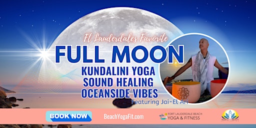 Full Blue Moon ☾ Kundalini Yoga. Sound Healing & Oceanside Vibes primary image