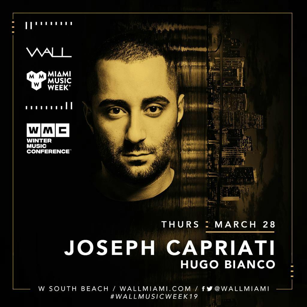 Joseph Capriati at Wall Miami Music Week Party