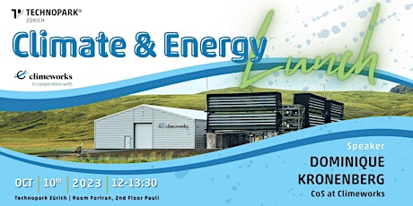 Image principale de Climate & Energy Lunch with Climeworks | October 10th, 2023