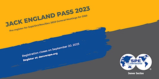 SPE Denver General Meeting Jack England Pass Fall 2023  primärbild