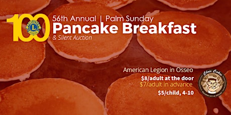 Osseo Lions Pancake Breakfast & Silent Auction - Palm Sunday primary image