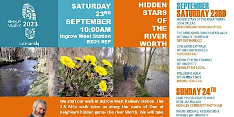 Keighley Walks 23- "Hidden Stars of the River Worth" primary image