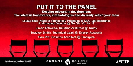 Put it to the Panel | Keeping relevant in development: The latest in frameworks, methodologies & diversity within your team primary image
