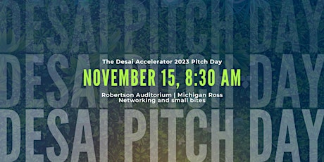 Desai Accelerator Pitch Day 2023 primary image