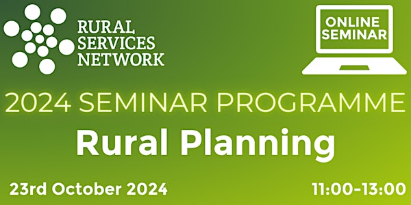 RSN Seminar: Rural Planning