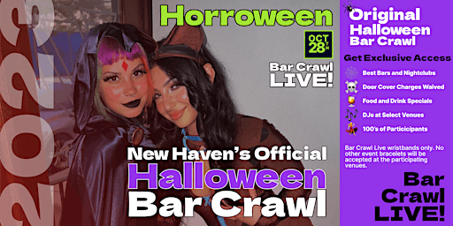 Hauptbild für 2023 New Haven Official Halloween Bar Crawl by BarCrawl Live