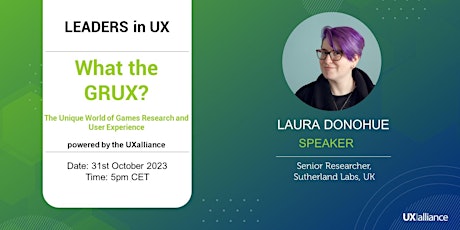 What the GRUX? The Unique World of Games Research & User Experience primary image