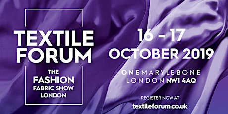 Textile Forum: 16-17 October 2019 primary image