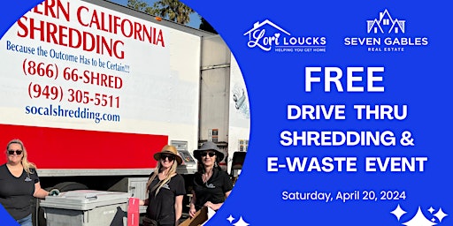 FREE Shredding & E-Waste Recycling - NO TICKETS NEEDED! primary image