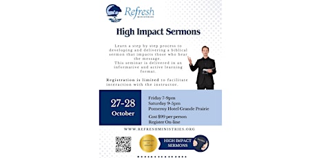 High Impact Sermons 27-28 October 2023 primary image
