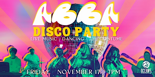 DISCO NIGHT LIVE! w/ The ABBAgraphs  ( ABBA Tribute/ 70s/Disco Covers) primary image
