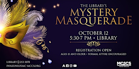 Primaire afbeelding van Mystery Masquerade at the Library