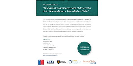 Imagen principal de Hacia los lineamientos para el desarrollo telemedicina y telesalud en Chile