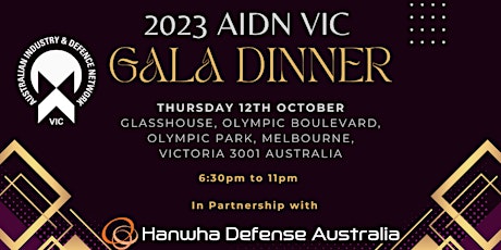 Hauptbild für 2023 AIDN VIC Gala Dinner