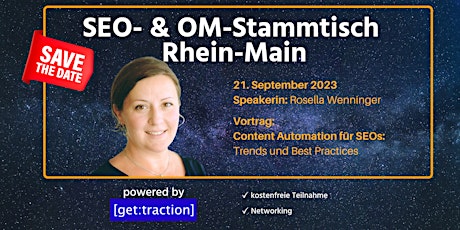 Immagine principale di SEO- & OM-Stammtisch Rhein-Main im September 2023 
