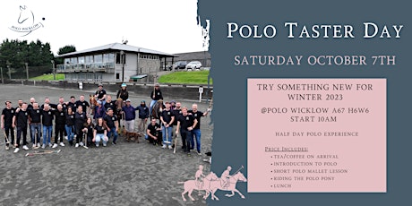Polo Taster Day primary image
