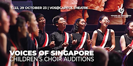 Voices of Singapore Children's Choir Auditions (Jan 2024 Intake) primary image