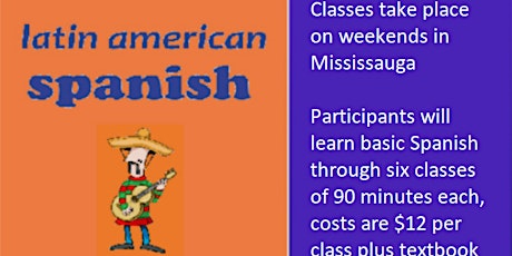 Mississauga Beginner Spanish Classes - April 2019 primary image