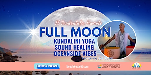 Full Moon ☾ Kundalini Yoga. Sound Healing & Oceanside Vibes primary image