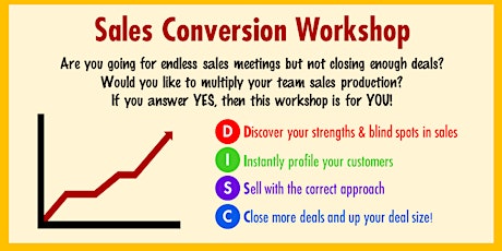 Sales Conversion Workshop by ActionCOACH primary image