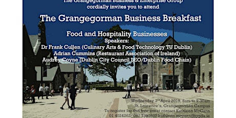 Grangegorman Business Breakfast - Food & Hospitality Businesses primary image