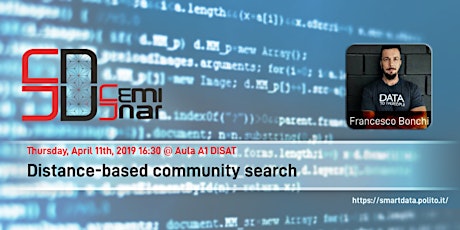 Immagine principale di [SmartData@PoliTO] Distance-based community search 