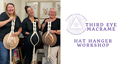 Macrame Hat Hanger Workshop Saturday 9th  Sept 6pm primary image