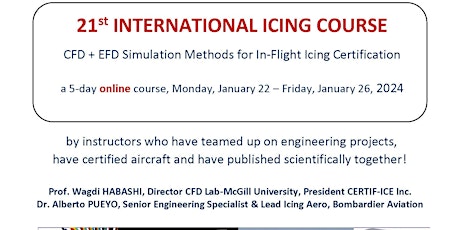 21st International Icing Course - Online primary image