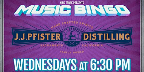 MUSIC BINGO every WEDNESDAY night