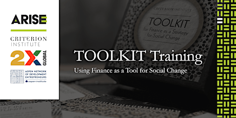 Imagen principal de TOOLKIT Workshop: Using Finance as a Tool for Social Change