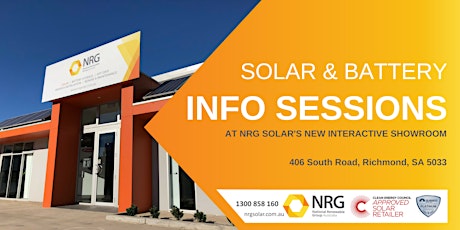 REGISTER YOUR INTEREST FOR FUTURE SOLAR & BATTERY INFO SESSIONS primary image