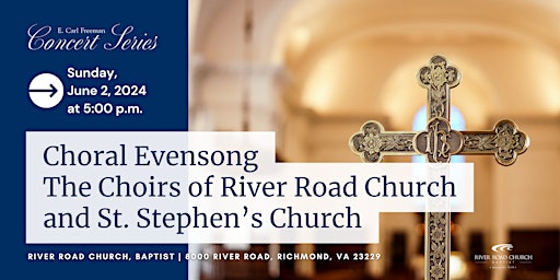 Image principale de Choral Evensong—The Choirs of River Road Church and St. Stephen’s Church