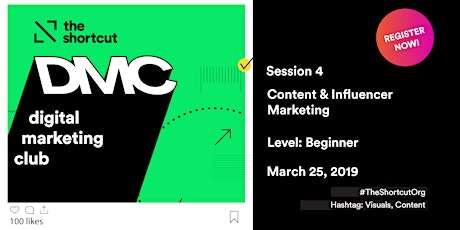 Digital Marketing Club - Session 4 - Content & Influencer Marketing  primary image