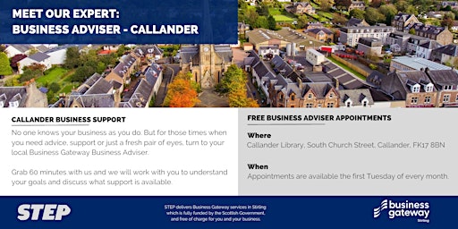 Meet Our Expert: Business Adviser (Callander) primary image