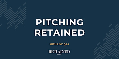 Image principale de Pitching Retained - With LIVE Q&A