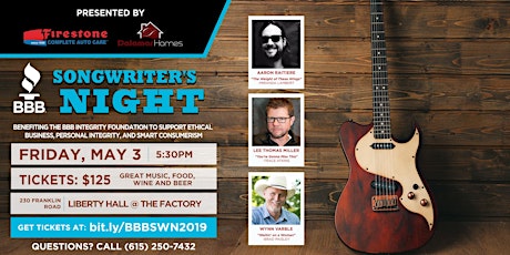 BBB Songwriter's Night 2019 primary image