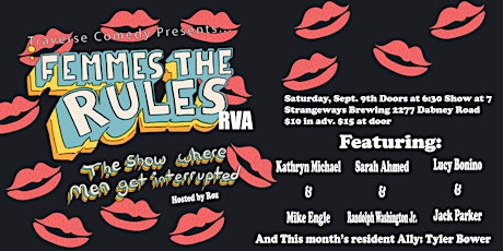 Femmes The Rules Sept. 9th 2023 primary image